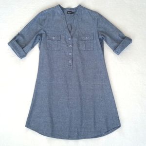 Ruby Rose Women's Soft Denim Blue Shirt 3/4 - Full Sleeve Dress Size 9